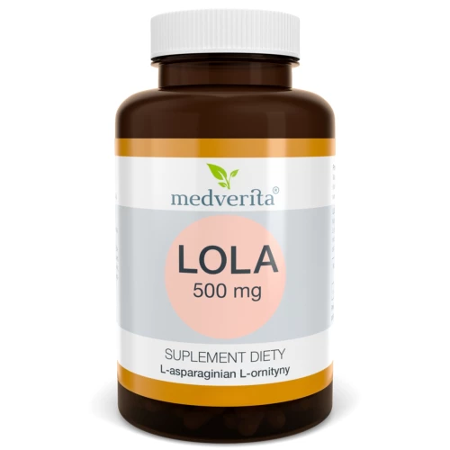 Medverita - LOLA 500 mg L-asparaginian L-ornityny - 50 kapsułek Medverita - LOLA 500 mg L-asparaginian L-ornityny - 50 kapsułek